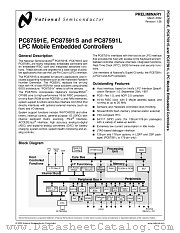 PC87591E datasheet pdf National Semiconductor