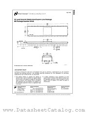 D52A datasheet pdf National Semiconductor