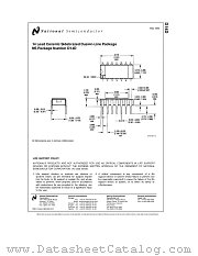 D14D datasheet pdf National Semiconductor