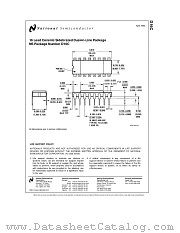 D16C datasheet pdf National Semiconductor