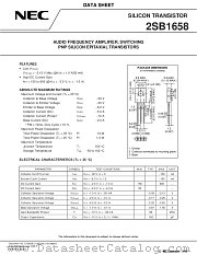 2SB1658 datasheet pdf NEC