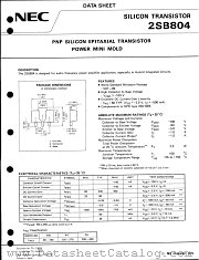 2SB804 datasheet pdf NEC