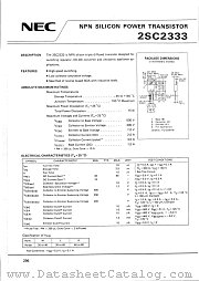 2SC2333 datasheet pdf NEC