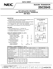 2SC3545 datasheet pdf NEC