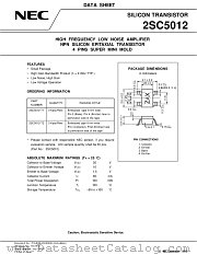 2SC5012-T1 datasheet pdf NEC