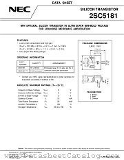 2SC5181 datasheet pdf NEC