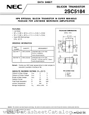 2SC5184-T2 datasheet pdf NEC
