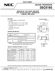 2SC5193-T2 datasheet pdf NEC