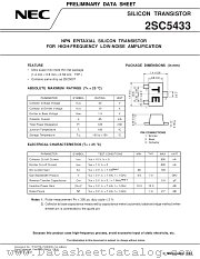 2SC5433 datasheet pdf NEC