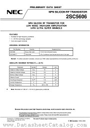 2SC5606 datasheet pdf NEC