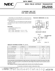2SJ355 datasheet pdf NEC