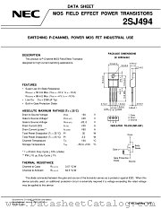 2SJ494 datasheet pdf NEC