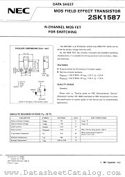 2SK1587 datasheet pdf NEC
