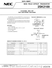 2SK2109 datasheet pdf NEC