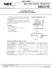 2SK2110 datasheet pdf NEC