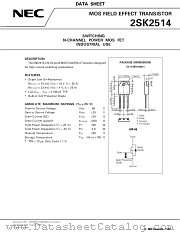 2SK2514 datasheet pdf NEC