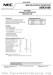 2SK3109-S datasheet pdf NEC