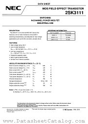 2SK3111-S datasheet pdf NEC