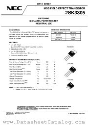 2SK3305 datasheet pdf NEC