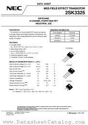 2SK3325 datasheet pdf NEC