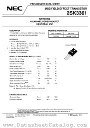 2SK3361 datasheet pdf NEC