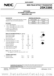 2SK3385 datasheet pdf NEC