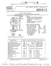 2SK815 datasheet pdf NEC