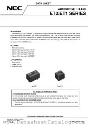 ET2 datasheet pdf NEC