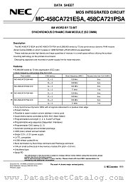 MC-458CA721PSA-A10 datasheet pdf NEC