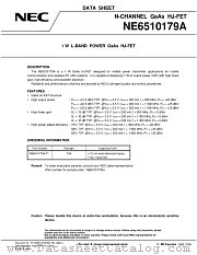 NE6510179A datasheet pdf NEC