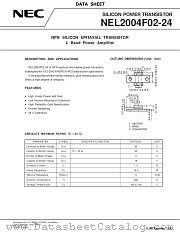 NEL2004F02-24 datasheet pdf NEC