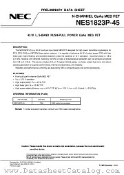 NES1823P-45 datasheet pdf NEC