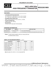 NESG3031M05-T1 datasheet pdf NEC