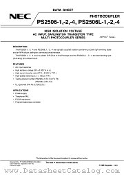 PS2506-4 datasheet pdf NEC