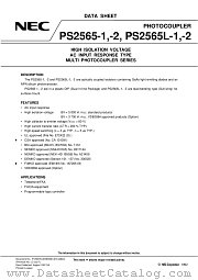 PS2565-2-V datasheet pdf NEC