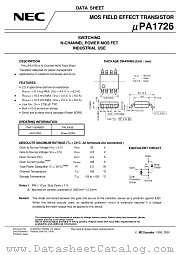 UPA1726 datasheet pdf NEC