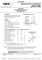 UPA1760 datasheet pdf NEC