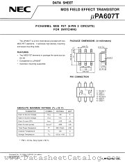 UPA607T datasheet pdf NEC