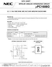 UPC1688G-T2 datasheet pdf NEC