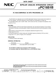 UPC1851B datasheet pdf NEC