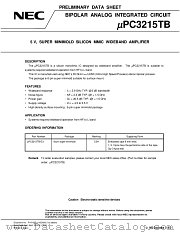 UPC3215TB-E3 datasheet pdf NEC