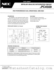 UPC4560 datasheet pdf NEC