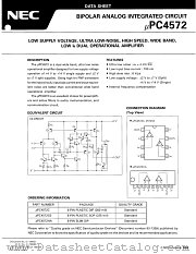 UPC4572G2 datasheet pdf NEC