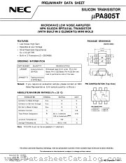 UPC805T datasheet pdf NEC