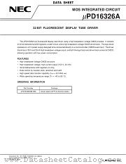 UPD16326A datasheet pdf NEC
