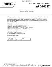 UPD16337GF-3BA datasheet pdf NEC