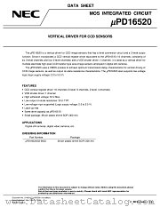 UPD16520GS-BGG datasheet pdf NEC