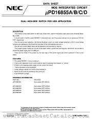 UPD16855BG datasheet pdf NEC
