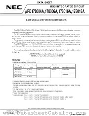 UPD178016AGC datasheet pdf NEC
