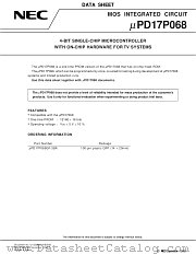 UPD17P068 datasheet pdf NEC